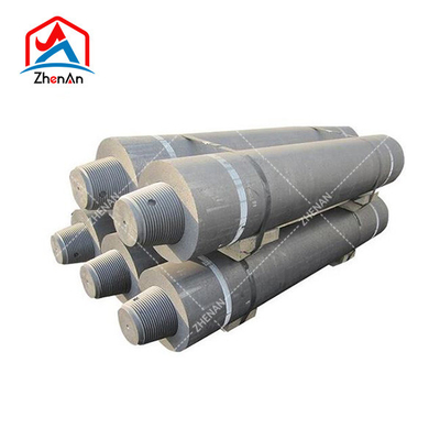 UHP 300/450/600mm الطاقة العادية Eaf الكربون لحام قوس الفرن كتلة الجرافيت الصلب الصفيحة عصا الكترود