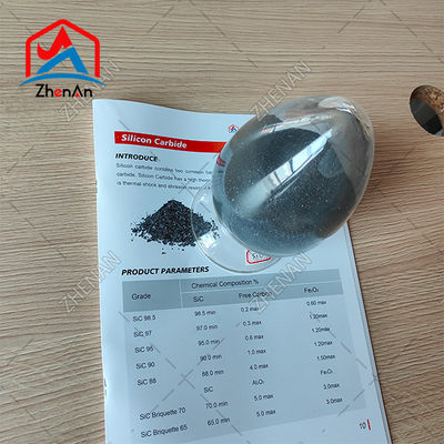 سيك 97.8% كربيد السيليكون الأسود / كربيد السيليكون الحديدي للمواد المطحنة