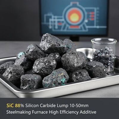 88% Purity Silicon Carbide Lump 10-50mm for High Efficiency Steelmaking Additive